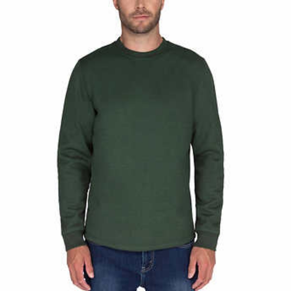 BC Clothing Men’s Fleece Lined Crew Sweatshirt